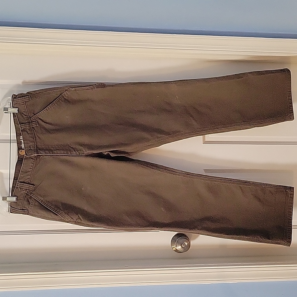 Carhartt Mens Utility Work Pant Relaxed Duck in Desert 34 X 30